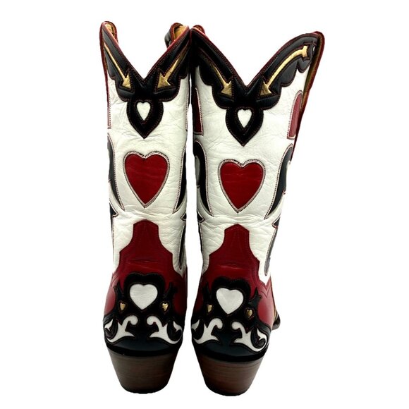 $1.9K 6.5 C Wide back At The Ranch Heart And Sole Cowgirl Boots - Picture 3 of 12
